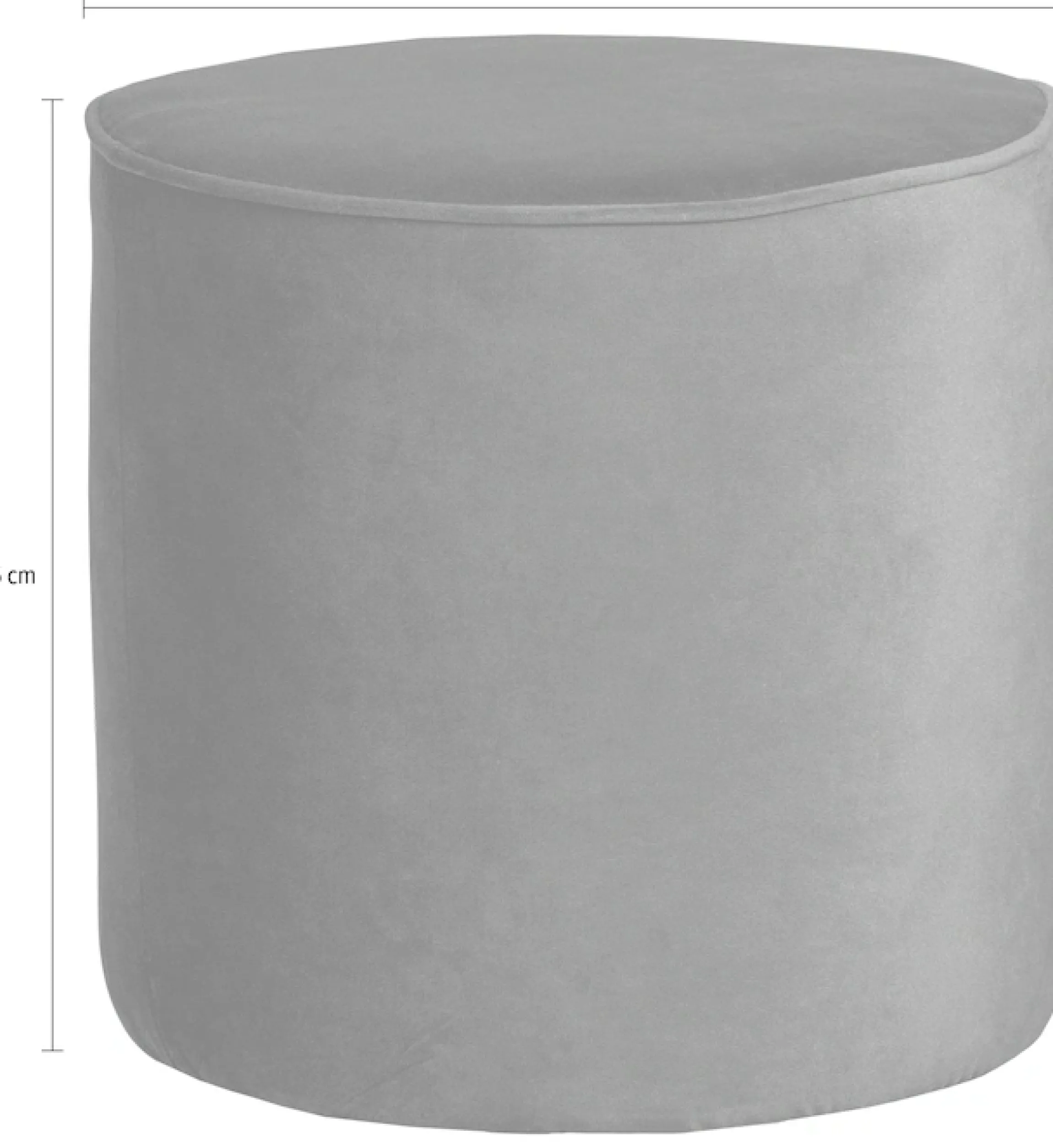 WOOOD Hocker »Sara« weich gepolstert, runde Form, H 46 cm x Ø 46 cm
