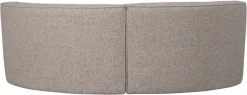 WOOOD Küchensofa »Europa mit runder Formgebung und Grobgewebe-Bezug B262 x T131 x H85 cm« Sehr hohe Verschleißfestigkeit, Tragkraft 300 kg, Teflon-Imprägnierung