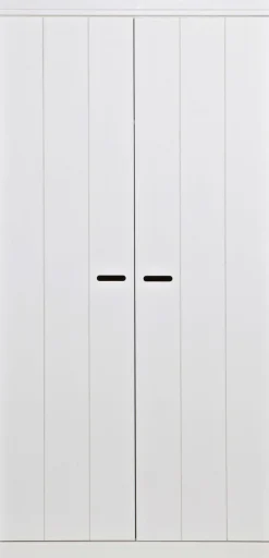 WOOOD Kleiderschrank »Connect FSC®-Kiefernholz mit sichtbare Maserungen H195 x B94 x T53 cm« FSC® Massivkiefer, Melamin-Innenraum