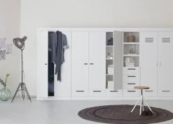 WOOOD Kleiderschrank »Connect FSC®-Kiefernholz mit sichtbare Maserungen H195 x B94 x T53 cm« FSC® Massivkiefer, Melamin-Innenraum