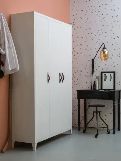 WOOOD Konsolentisch »Romy Massivkiefer und integriertem Klappspiegel B 75 x T 38 x H 78 cm« Versteckte Fachaufteilung, einfach zu montieren, sichtbare Maserung