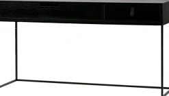 WOOOD Konsolentisch »Silas« Mit Griffaussparung und Ledergriff, sichtbare Maserung, pfleigleicht