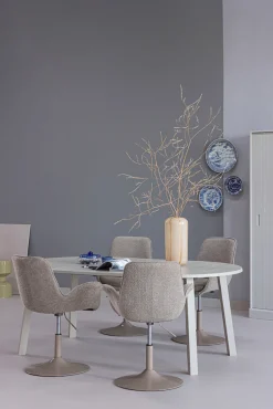 WOOOD Kulissentisch »Tablo mit FSC®-Mix Eichenholz ausziehbar, Ø 120 bis B 200 x H 75 cm« Ausziehbar von 120 bis 200 cm, Tragkraft 150 kg, sichtbare Maserung