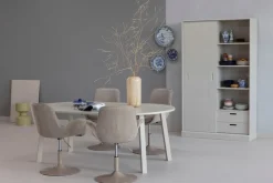 WOOOD Kulissentisch »Tablo mit FSC®-Mix Eichenholz ausziehbar, Ø 120 bis B 200 x H 75 cm« Ausziehbar von 120 bis 200 cm, Tragkraft 150 kg, sichtbare Maserung