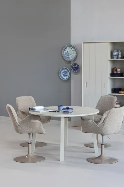 WOOOD Kulissentisch »Tablo mit FSC®-Mix Eichenholz ausziehbar, Ø 120 bis B 200 x H 75 cm« Ausziehbar von 120 bis 200 cm, Tragkraft 150 kg, sichtbare Maserung