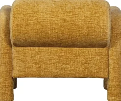 WOOOD Loungesessel »Lenny mit Grobstruktur-Velvetbezug und Armlehnen B 76 x T 82 x H 65 cm« Sehr hohe Verschleißfestigkeit, Tragkraft 120 kg, Pfleiglicht