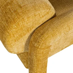 WOOOD Loungesessel »Lenny mit Grobstruktur-Velvetbezug und Armlehnen B 76 x T 82 x H 65 cm« Sehr hohe Verschleißfestigkeit, Tragkraft 120 kg, Pfleiglicht