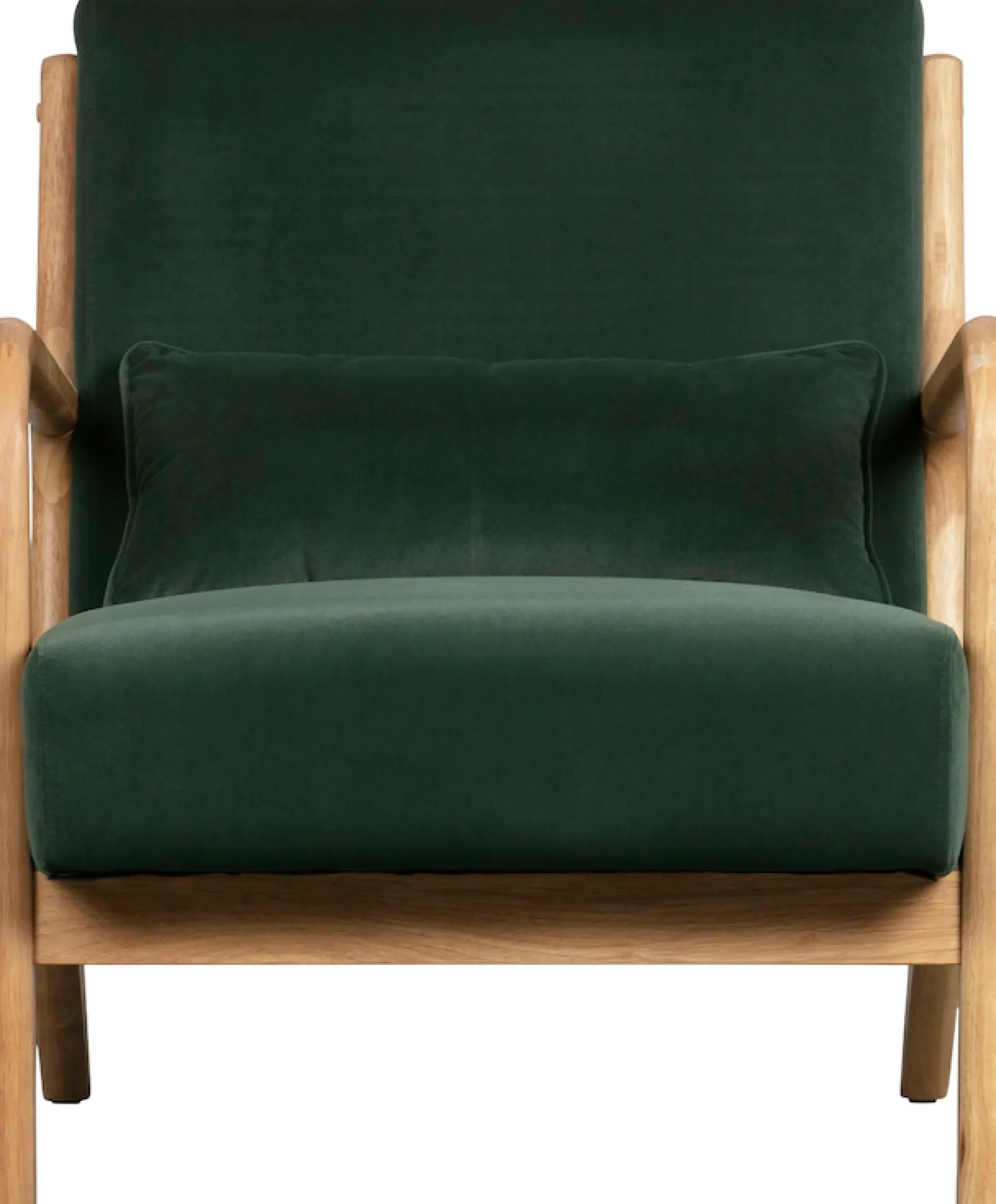 WOOOD Loungesessel »Mark mit Gewebtem Bezug und Gummibaumholz-Rahmen B 67 x T 82 x H 75 cm« Gute Verschleißfestigkeit, Tragkraft 135 kg, separates Rückenkissen