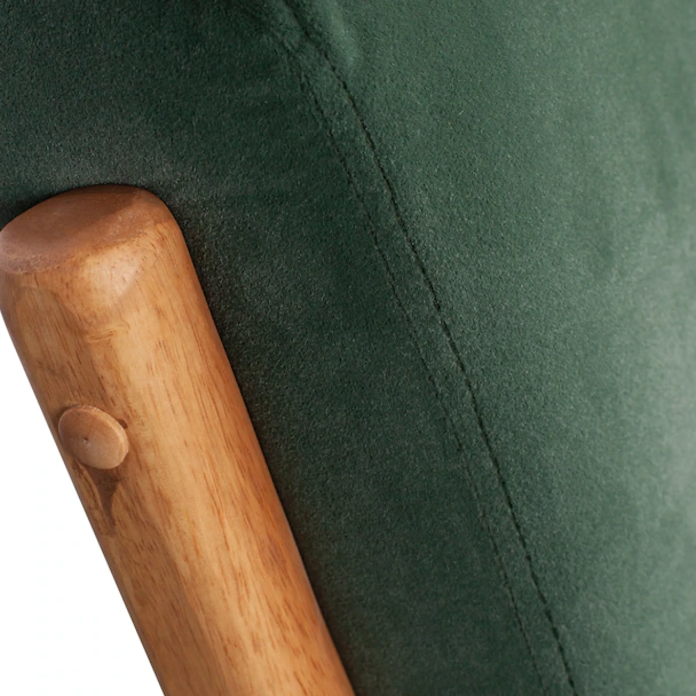WOOOD Loungesessel »Mark mit Gewebtem Bezug und Gummibaumholz-Rahmen B 67 x T 82 x H 75 cm« Gute Verschleißfestigkeit, Tragkraft 135 kg, separates Rückenkissen