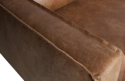 WOOOD Loungesessel »Rodeo Recycling-Lederfaser-Verbundstoff, H 85 x B 105 x T 86 cm« Tragkraft 120 kg, Gute Verschleißfestigkeit, Zickzack-Federung