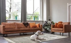 WOOOD Loungesessel »Rodeo Recycling-Lederfaser-Verbundstoff, H 85 x B 105 x T 86 cm« Tragkraft 120 kg, Gute Verschleißfestigkeit, Zickzack-Federung