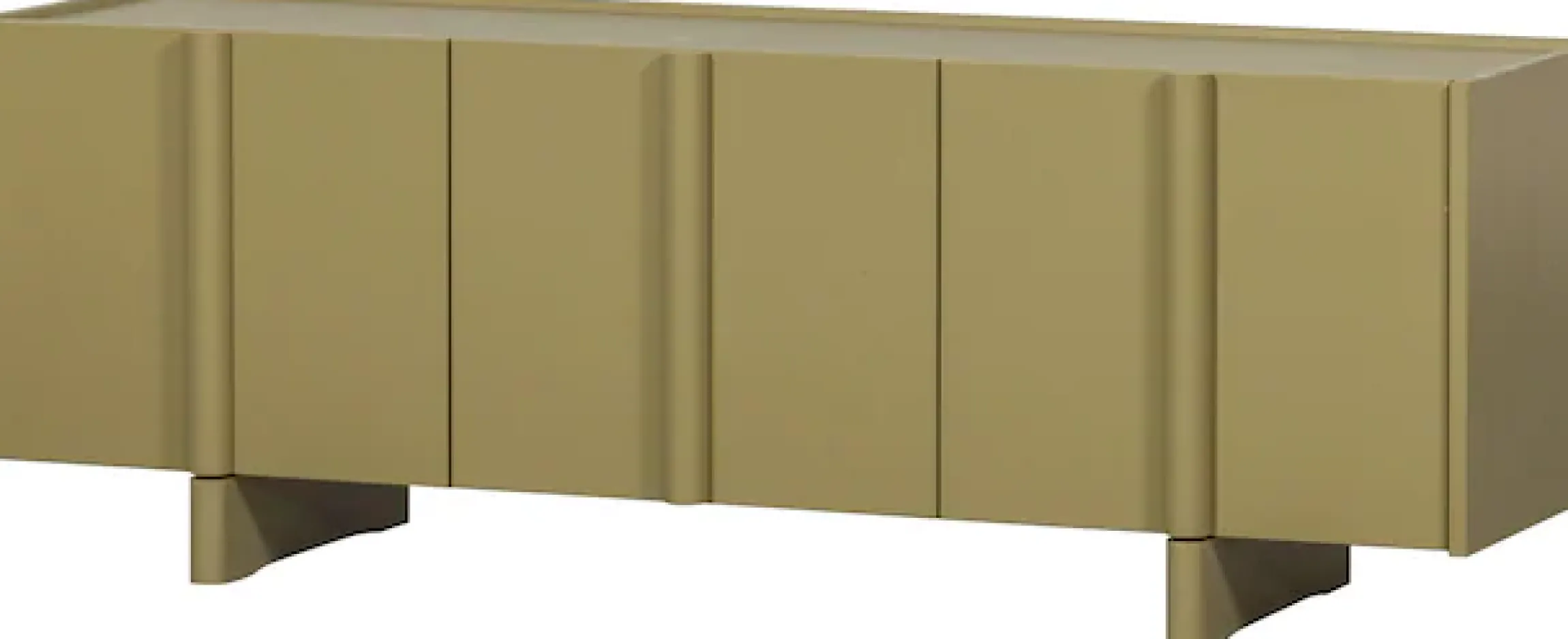 WOOOD Lowboard »Basu FSC®-Kiefernholz Lackiert Grifflos, H 53 x B 152 x T 46 cm« Sichtbare Maserung, Tragkraft Deckplatte 35 kg und 15 kg pro boden