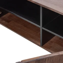 WOOOD Lowboard »Bono mit Eschenfurnier und 3 Türen« Eschenfurnier mit Beizung, Tragkraft Deckplatte 30 kg