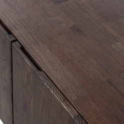 WOOOD Lowboard »Bono mit Eschenfurnier und 3 Türen« Eschenfurnier mit Beizung, Tragkraft Deckplatte 30 kg