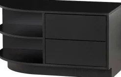 WOOOD Lowboard »Finca, Kommode mit abgerundeten Abschlussregal« mit modernem Push-to-Open-System, Breite 78 cm