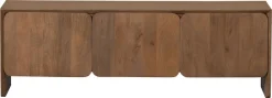 WOOOD Lowboard »Jerre Massivholz Mangoholz abgerundeten Ecken H 50 x B 150 x T 40 cm« Tragkraft Deckplatte 100 kg, fertig montiert geliefert, pfleigleicht