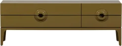 WOOOD Lowboard »Merge mit Eukalyptusholz und 4 Schubladen« Eukalyptusholz, Tragkraft 120 kg, Metallbeine