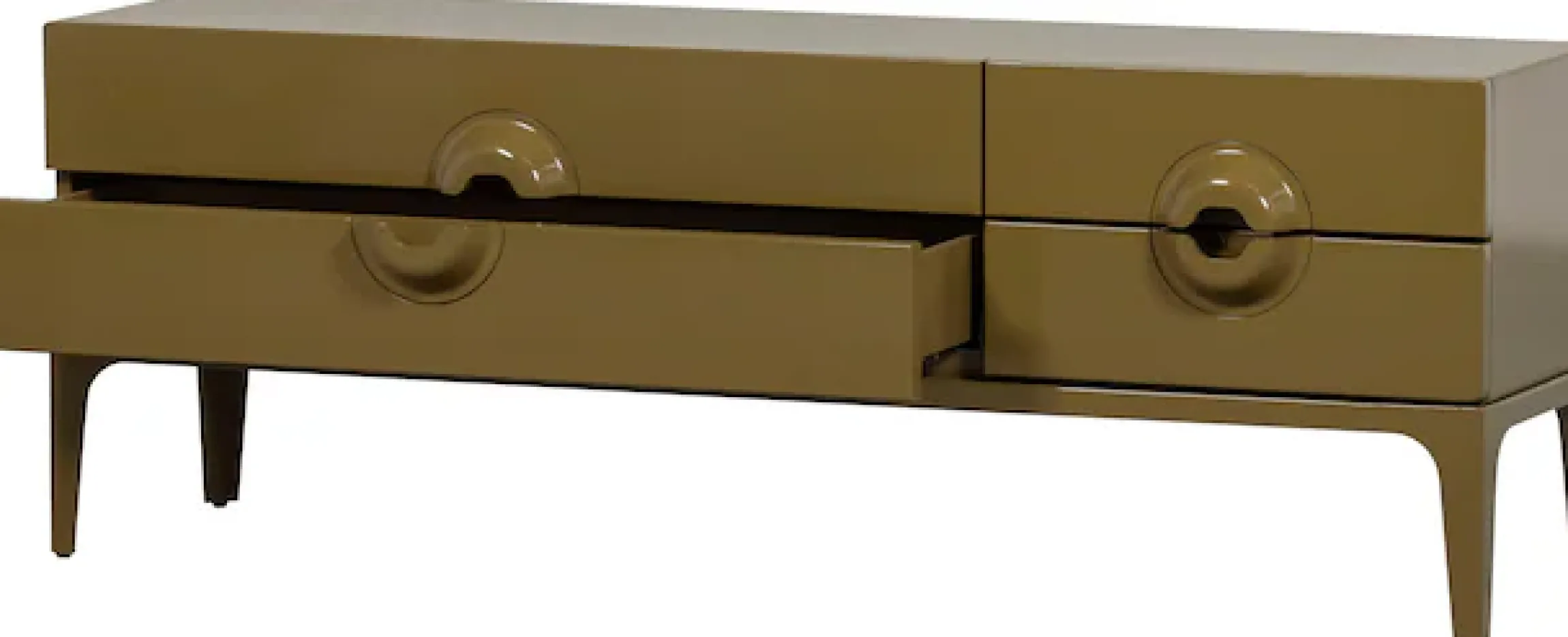 WOOOD Lowboard »Merge mit Eukalyptusholz und 4 Schubladen« Eukalyptusholz, Tragkraft 120 kg, Metallbeine