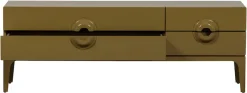 WOOOD Lowboard »Merge mit Eukalyptusholz und 4 Schubladen« Eukalyptusholz, Tragkraft 120 kg, Metallbeine