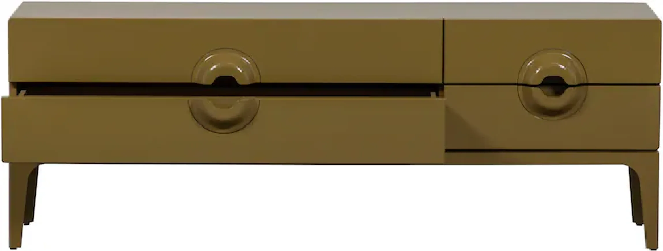 WOOOD Lowboard »Merge mit Eukalyptusholz und 4 Schubladen« Eukalyptusholz, Tragkraft 120 kg, Metallbeine
