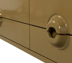 WOOOD Lowboard »Merge mit Eukalyptusholz und 4 Schubladen« Eukalyptusholz, Tragkraft 120 kg, Metallbeine