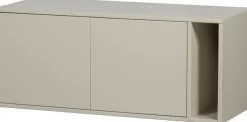 WOOOD Lowboard »Settle Down FSC®-Kiefernholz mit Druckmechanismus, H45 x B108 x T44 cm« Kabelöffnung, beidseitig montierbar, Schutzlackiert, Pfleigleicht