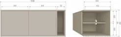 WOOOD Lowboard »Settle Down FSC®-Kiefernholz mit Druckmechanismus, H45 x B108 x T44 cm« Kabelöffnung, beidseitig montierbar, Schutzlackiert, Pfleigleicht
