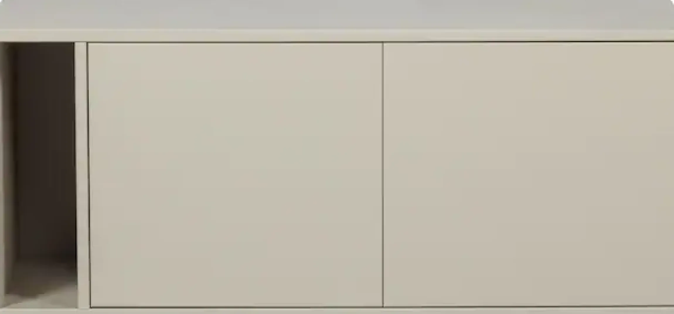 WOOOD Lowboard »Settle Down FSC®-Kiefernholz mit Druckmechanismus, H45 x B108 x T44 cm« Kabelöffnung, beidseitig montierbar, Schutzlackiert, Pfleigleicht