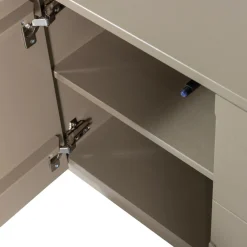WOOOD Lowboard »Teo FSC® Mix Kiefernholz mit organischem 3D-Linienspiel 180x40x52 cm« Tragkraft Deckplatte 50 kg, Kabelöffnung, einfach zu montierbar