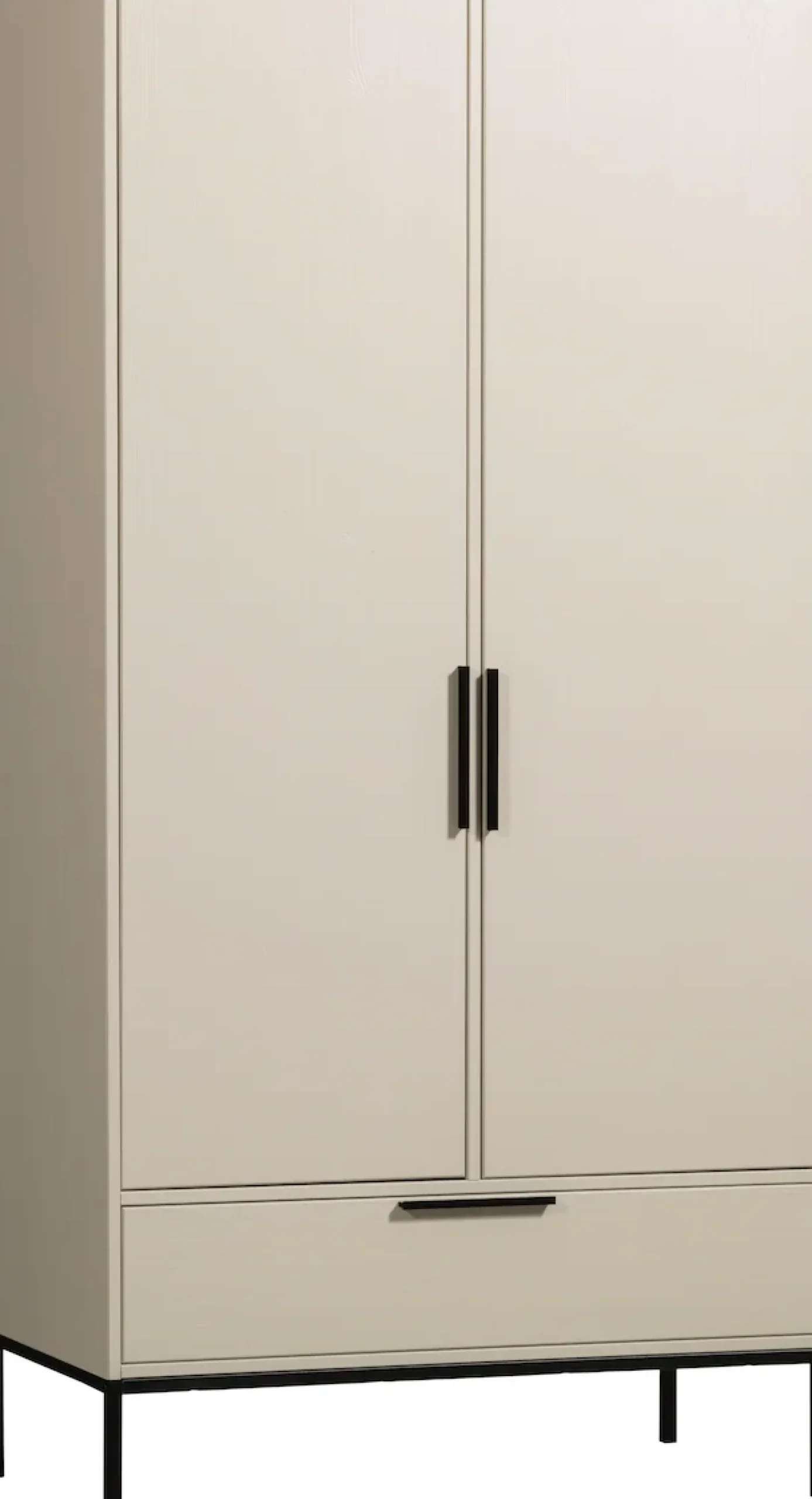WOOOD Mehrzweckschrank »Adam Garderobenschrank FSC®-Kiefer auf Metallgestell B/T/H100/53/200cm« Tragkraft 15 kg pro Boden, Kleiderstange 10 kg, Einfach zu montierbar