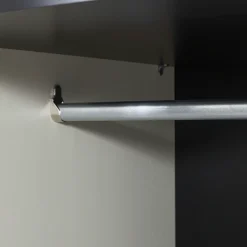 WOOOD Mehrzweckschrank »Adam Garderobenschrank FSC®-Kiefer auf Metallgestell B/T/H100/53/200cm« Tragkraft 15 kg pro Boden, Kleiderstange 10 kg, Einfach zu montierbar
