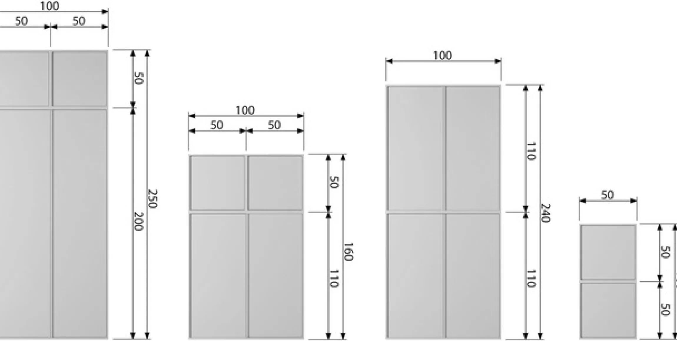 WOOOD Mehrzweckschrank »Daily FSC®-Kiefernholz mit Druckmechanismus« H 200 x B 100 x T 58 cm, pfleigleicht, einfach zu montierbar