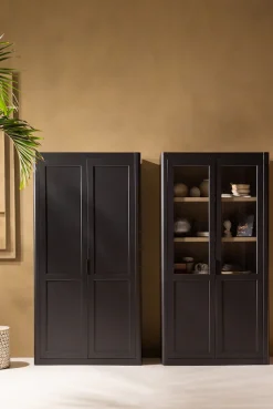 WOOOD Mehrzweckschrank »Gunnar FSC®-Kiefernholz gebürstet, H 217 x B 120 x T 48 cm« Tragkracht 20kg pro boden, Wandbefestigung empfohlen, Pfleigleicht