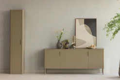 WOOOD Mehrzweckschrank »Gunnar FSC® Mix Kiefernholz mit sichtbare Maserung 45x39x217 cm« Tragkraft 30 kg, abgerundete Ecken, Wandbefestigung empfohlen