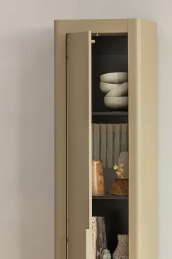 WOOOD Mehrzweckschrank »Gunnar FSC® Mix Kiefernholz mit sichtbare Maserung 45x39x217 cm« Tragkraft 30 kg, abgerundete Ecken, Wandbefestigung empfohlen