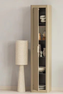 WOOOD Mehrzweckschrank »Gunnar FSC® Mix Kiefernholz mit sichtbare Maserung 45x39x217 cm« Tragkraft 30 kg, abgerundete Ecken, Wandbefestigung empfohlen