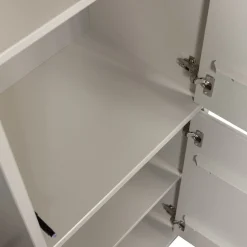 WOOOD Mehrzweckschrank »Meggy Kiefernholz Druckmechanismus, sichtbare Maserung 55x40x215 cm« Tragkraft 10 kg pro Boden, Tür beidseitig montierbar