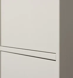 WOOOD Mehrzweckschrank »Meggy Kiefernholz Druckmechanismus, sichtbare Maserung 55x40x215 cm« Tragkraft 10 kg pro Boden, Tür beidseitig montierbar
