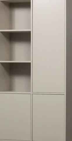 WOOOD Mehrzweckschrank »Meggy Kiefernholz mit Druckmechanismus B 108 x D 40 x H 215 cm« Tragkraft 10 kg pro Boden, sichtbare Maserung, einfach zu montieren