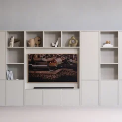 WOOOD Mehrzweckschrank »Meggy Kiefernholz mit Druckmechanismus B 108 x D 40 x H 215 cm« Tragkraft 10 kg pro Boden, sichtbare Maserung, einfach zu montieren
