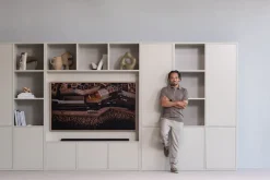 WOOOD Mehrzweckschrank »Meggy Kiefernholz mit Druckmechanismus B 108 x D 40 x H 215 cm« Tragkraft 10 kg pro Boden, sichtbare Maserung, einfach zu montieren