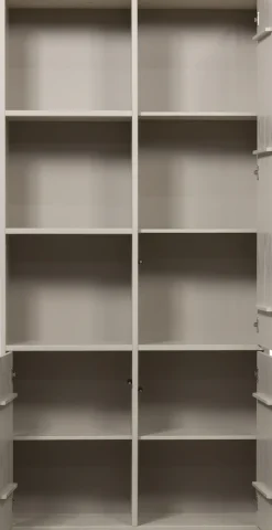 WOOOD Mehrzweckschrank »Meggy Kiefernholz mit Druckmechanismus B 108 x D 40 x H 215 cm« Tragkraft 10 kg pro Boden, sichtbare Maserung, einfach zu montieren