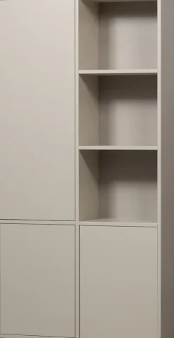 WOOOD Mehrzweckschrank »Meggy FSC® Mix Kiefernholz mit Druckmechanismus B 108x D 40x H 215 cm« Tragkraft 10 kg pro Boden, einfach zu montieren, sichtbare Maserung