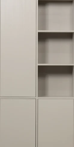 WOOOD Mehrzweckschrank »Meggy FSC® Mix Kiefernholz mit Druckmechanismus B 108x D 40x H 215 cm« Tragkraft 10 kg pro Boden, einfach zu montieren, sichtbare Maserung