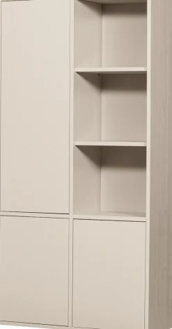 WOOOD Mehrzweckschrank »Merel FSC® Massivkiefer und Druckmechanismus B 100 x T 39,5 x H 200 cm« Tragkraft 10 kg pro Einlegeboden, einfach zu montierbar, Pfleigleicht
