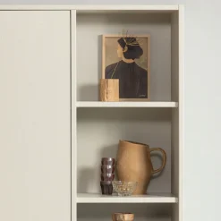 WOOOD Mehrzweckschrank »Merel FSC® Massivkiefer und Druckmechanismus B 100 x T 39,5 x H 200 cm« Tragkraft 10 kg pro Einlegeboden, einfach zu montierbar, Pfleigleicht