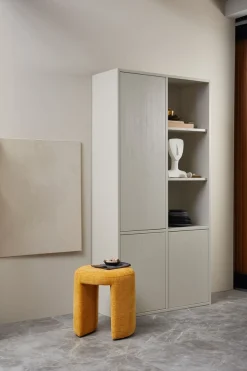 WOOOD Mehrzweckschrank »Merel FSC® Massivkiefer und Druckmechanismus B 100 x T 39,5 x H 200 cm« Tragkraft 10 kg pro Einlegeboden, einfach zu montierbar, Pfleigleicht