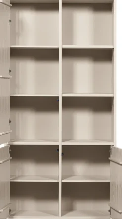 WOOOD Mehrzweckschrank »Merel FSC® Massivkiefer und Druckmechanismus B 100 x T 39,5 x H 200 cm« Tragkraft 10 kg pro Einlegeboden, einfach zu montierbar, Pfleigleicht