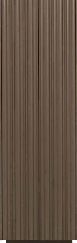 WOOOD Mehrzweckschrank »Nova FSC® Mix Kiefernholz mit grafischen Relieftüren 67x40x215 cm« Tragkraft 15 kg pro Boden, einfach zu montieren, sichtbare Maserung