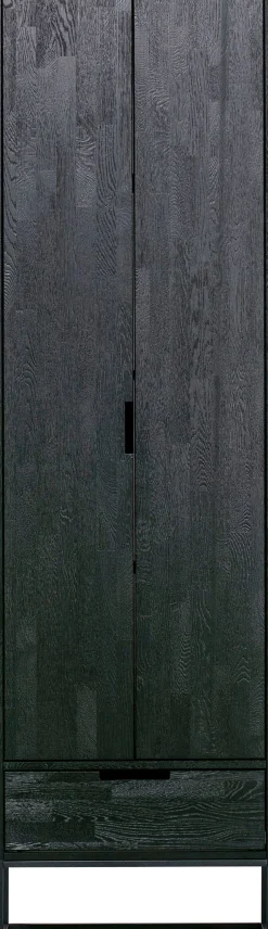 WOOOD Mehrzweckschrank »Silas FSC®-Eschenholz massiv mit Metallgestell H 210 x B 60 x T 36 cm« Schutzlackierte Oberfläche, Tragkraft 15 kg pro Boden, pfleigleicht